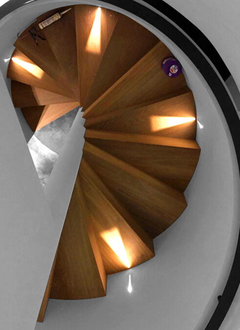 Proyecto a medida: Escalera de madera natural que transforma el hogar