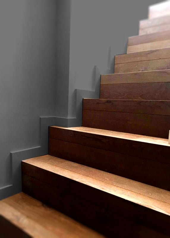 Escalera Caracol Madera Natural
