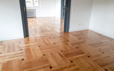 Trabajos en baldosa de madera de Tarima2