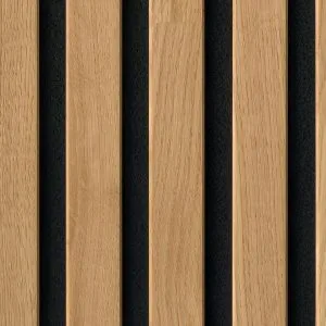 Revestimiento en listones de madera de Roble natural 04310