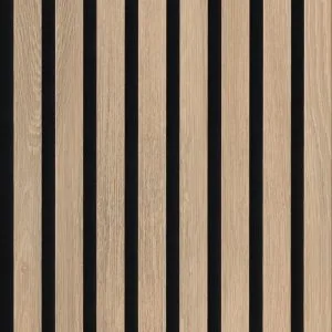 Revestimiento en listones de madera de Roble claro 07030