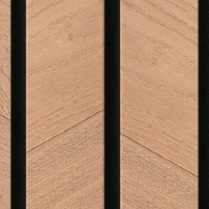 Revestimiento panel en listones de madera roble Chevron 20122