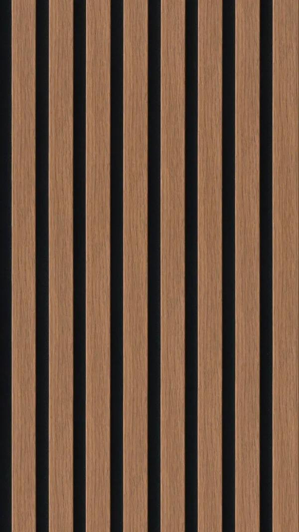 Revestimiento panel en listones de madera roble miel - 20114