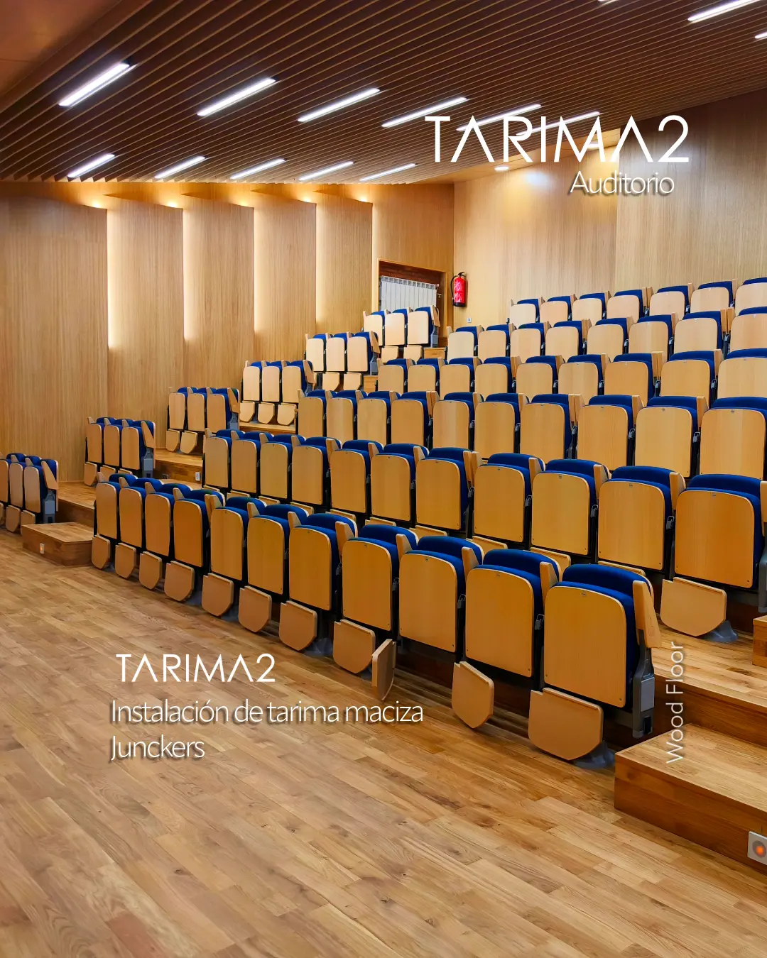 Instalación de tarima punta hungría cepillado con barniz invisible