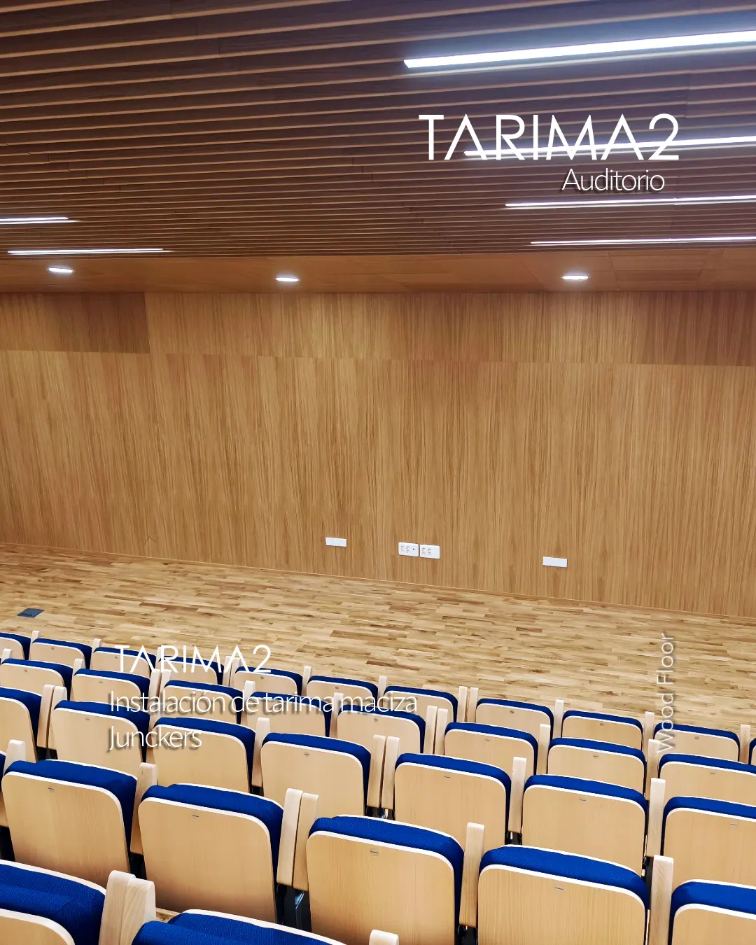 Instalación de tarima punta hungría cepillado con barniz invisible